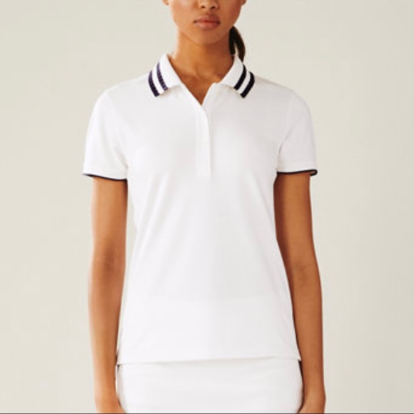 Tory Burch/Sport Pleated Collar Polo - Picture 1 of 11